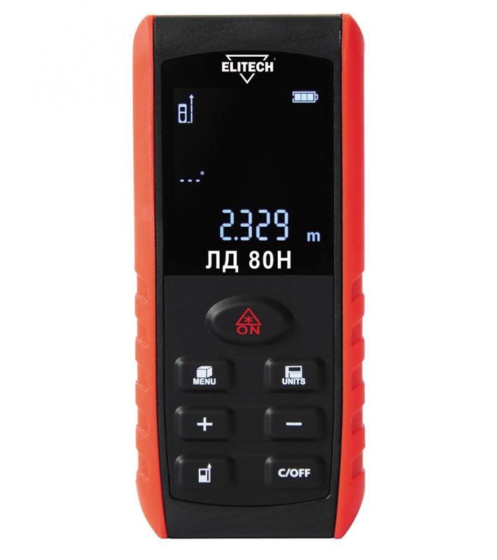 дальномер лазарный elitech лд 80н