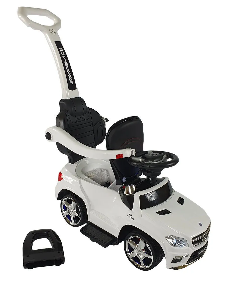 каталка детская river toys мercedes-benz gl63 vip с ручкой