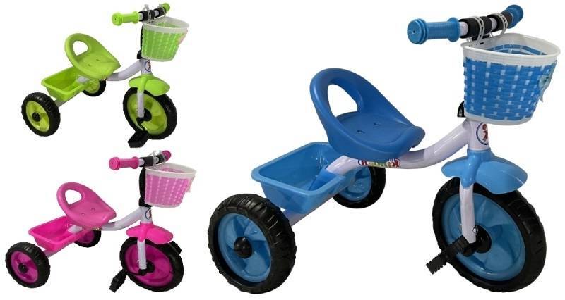 велосипед трехколесный kinder lh511 eva колеса 9"и 8"