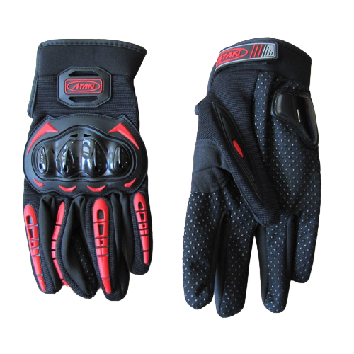 перчатки ataki sc-117 черный/красный m