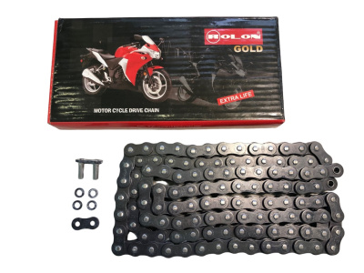 Цепь привода ROLON 520HNXR 130L усиленная сальниковая O-Ring замок под заклепку 