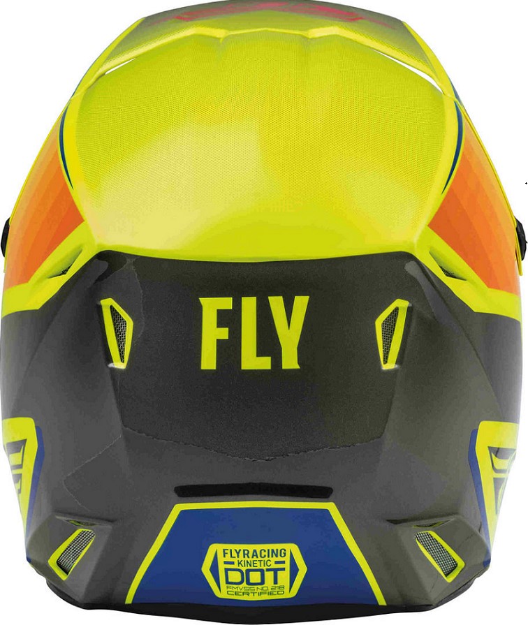 шлем кроссовый fly racing kinetic drift желтый/серый s