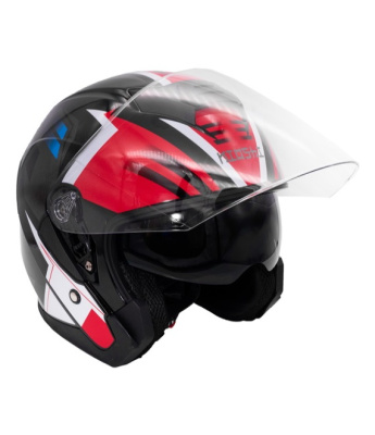Шлем открытый KIOSHI 526 со стеклом и очками