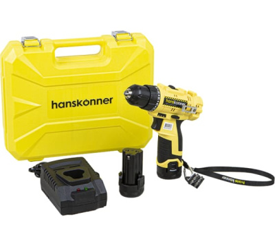 Дрель аккумууляторная Hanskonner HСD1230R 