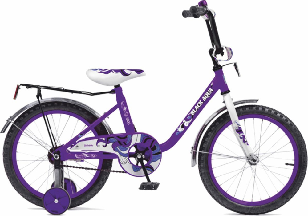 велосипед детский black aqua 12" светящиеся колеса
