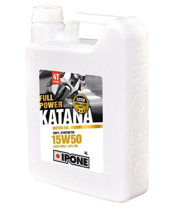 масло ipone  full power katana 15w50 синтетическое 4л. 800358