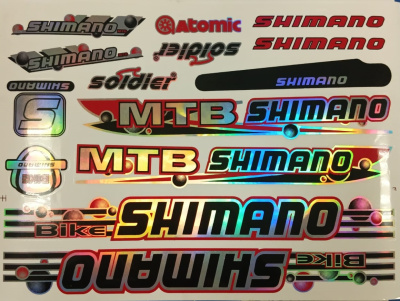 Наклейки светоотражающие "SHIMANO" 