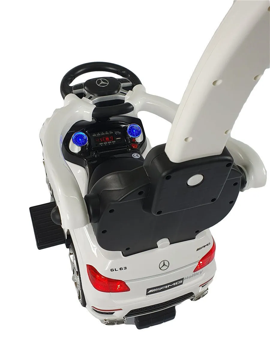 каталка детская river toys мercedes-benz gl63 vip с ручкой