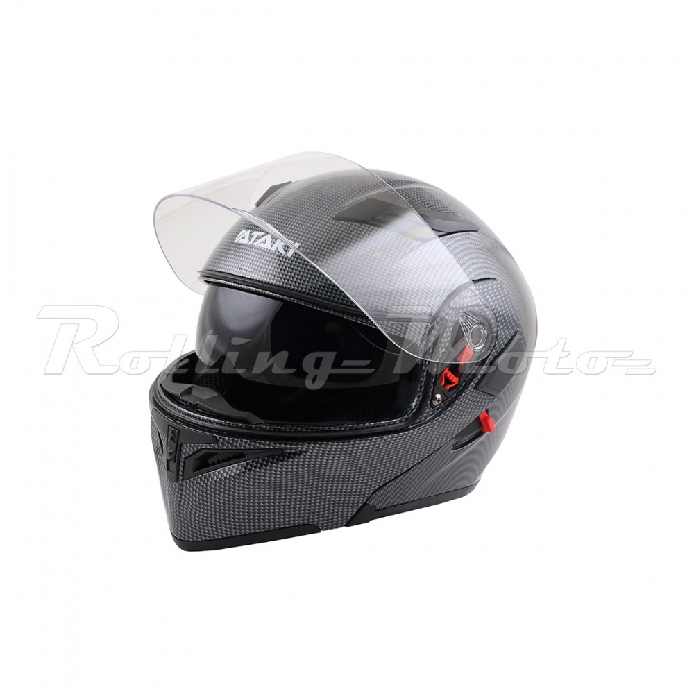 шлем 902 jk ataki carbon (модуляр) (черный/серый глянцевый,xl,020229-598-7957