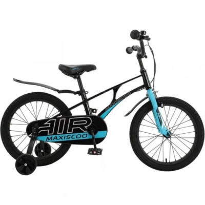 Велосипед детский Maxiscoo Air Стандарт 18" 2023 Чёрный Аметист