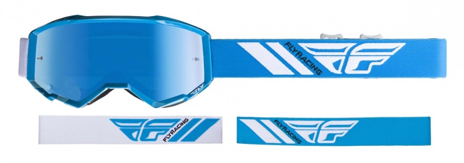 очки для мотокросса fly racing zone 2019 youth детские голубые  140126-604-6185