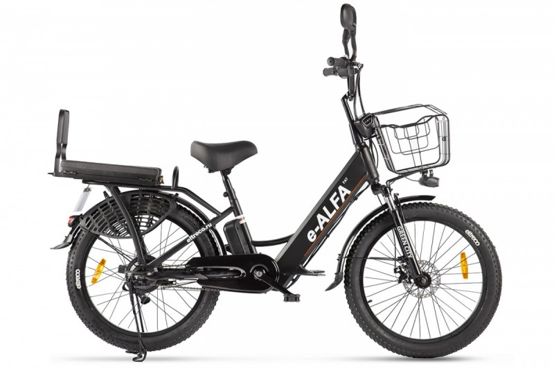 велогибрид eltreco green city e-alfa fat