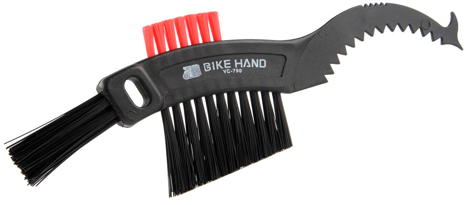 щетка yc-790 bike hand для чистки цепи и трещотки