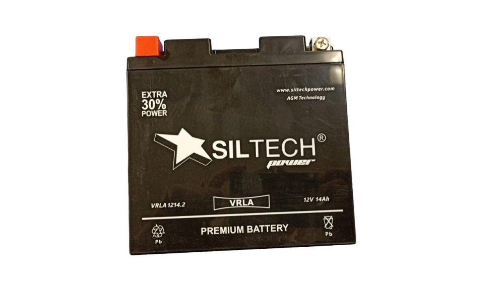 аккумулятор siltech мото 14 ач п.п. yt14b-bs vrla 1214.2