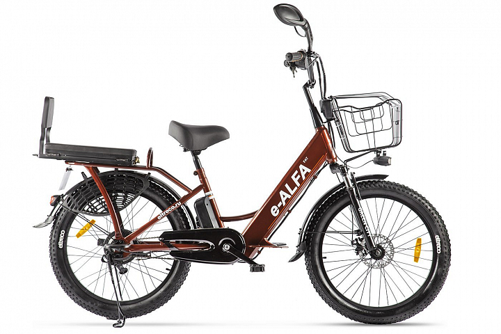 велогибрид eltreco green city e-alfa fat