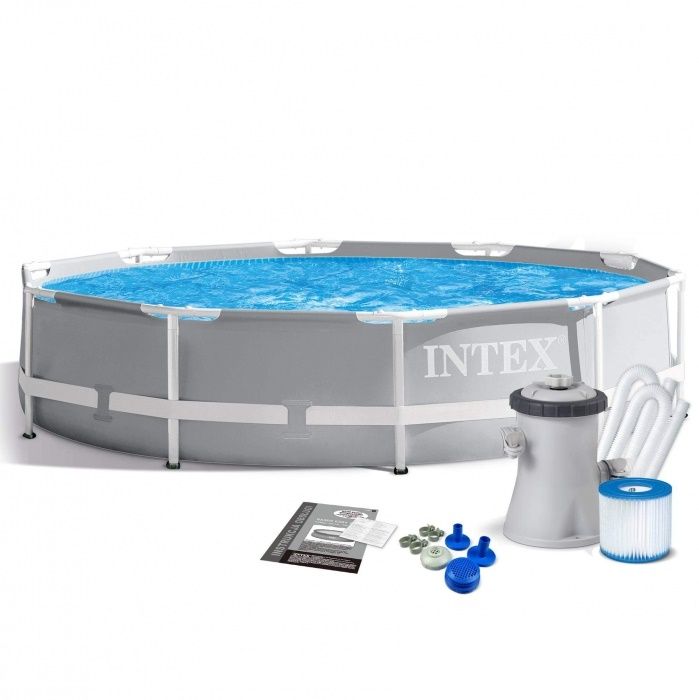 бассейн каркасный intex 76х305 см + насос/фильтр 26702