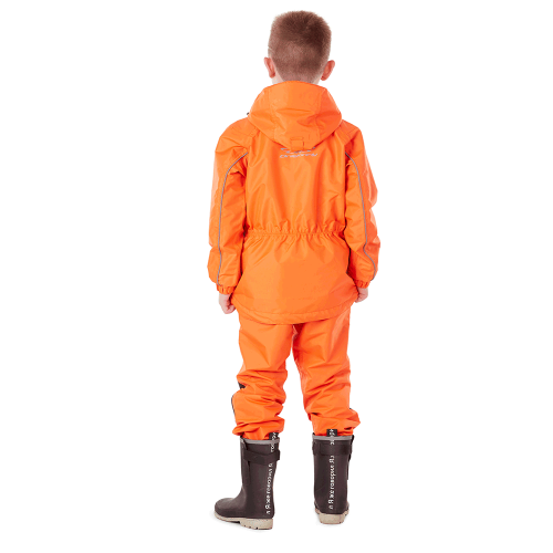комплект дождевой детский (куртка,брюки) dragonfly evo kids orange мембрана 116-122