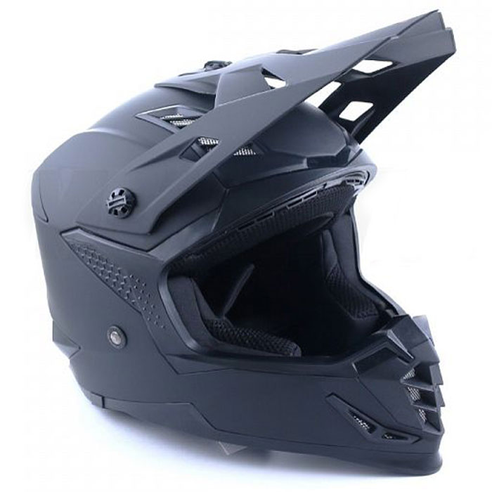 шлем (кроссовый) ataki sc-16 solid черный/матов l