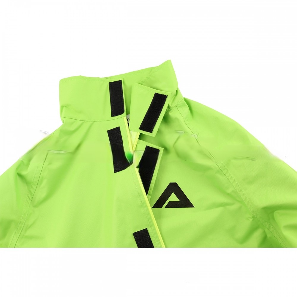 дождевик мембранный (куртка+брюки) ataki adventure hi-vis зеленый,xs