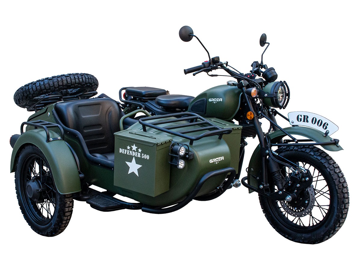 мотоцикл с коляской groza defender 500 efi (2023)