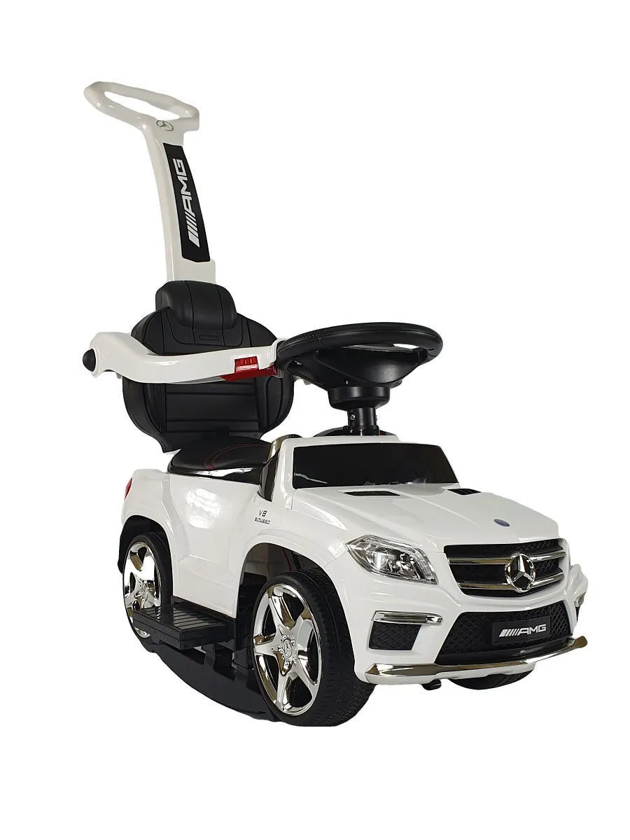 каталка детская river toys мercedes-benz gl63 vip с ручкой