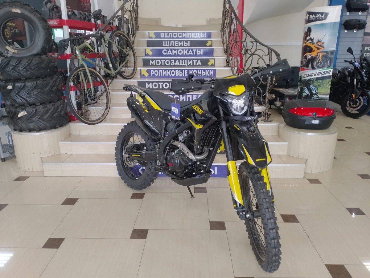 мотоцикл bse z9 yellow metallic