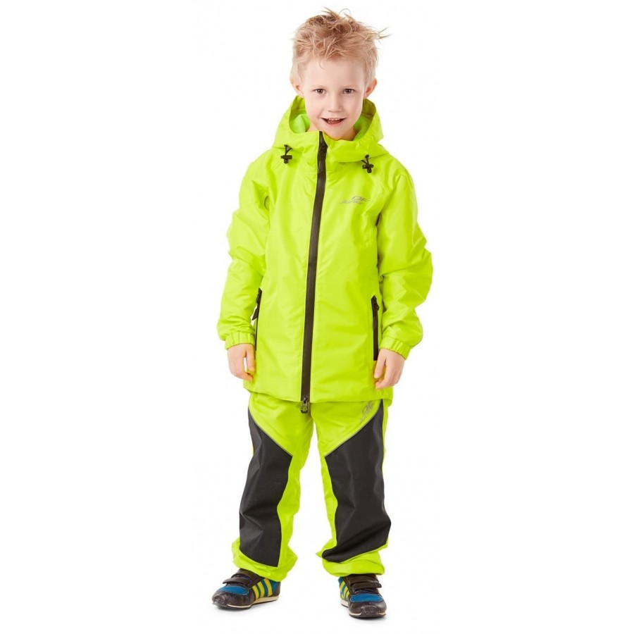 комплект детский дождевой (куртка, брюки) dragonfly evo kids yellow