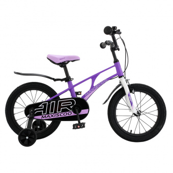 Велосипед детский Maxiscoo Air Стандарт Плюс 16" 2023 Фиолетовый Матовый