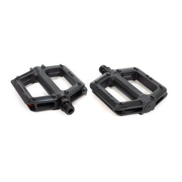 Педали TRIX PLATFORM алюминиевые,107x98мм,резьба 9/16",с шипами,черные