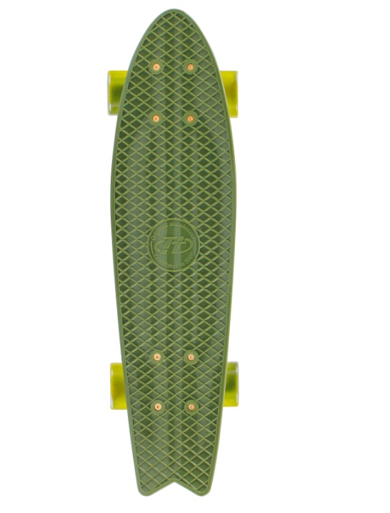 скейтборд fishboard 23 темно-зеленый tech team