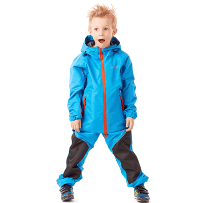 Комплект дождевой детский (куртка,брюки) Dragonfly EVO Kids BLUE мембрана 116-122