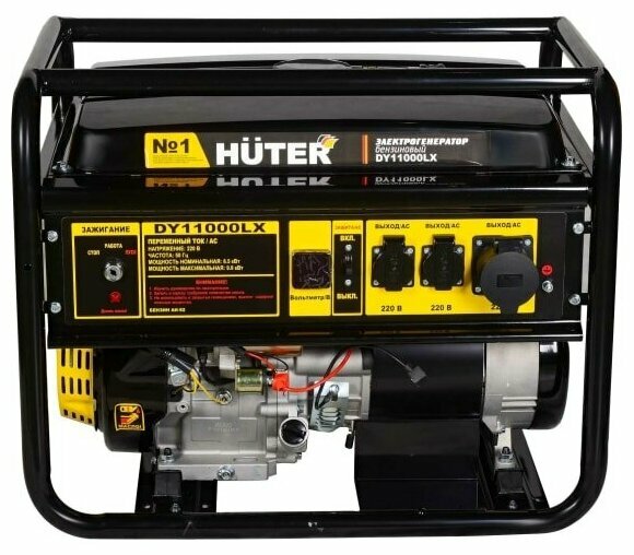 генератор бензиновый huter dy11000lх электростартер