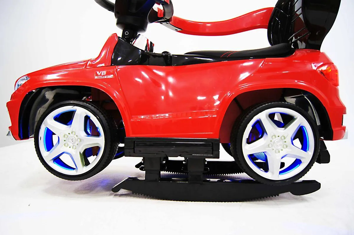 каталка детская river toys мercedes-benz gl63 vip с ручкой
