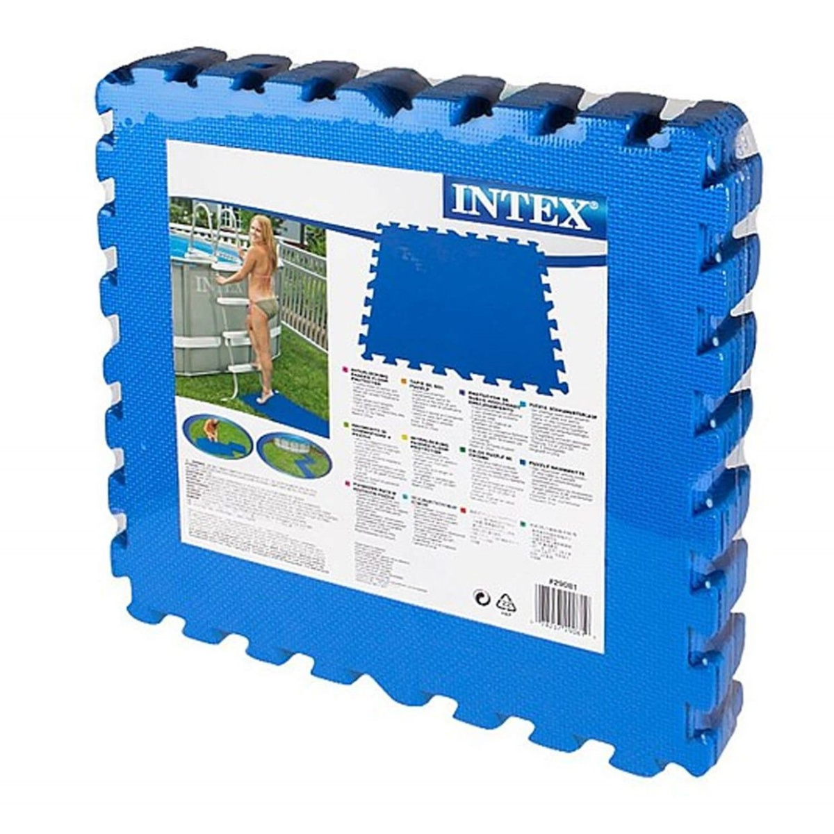 коврик пазл 50 х 50 см 8 частей intex 29081