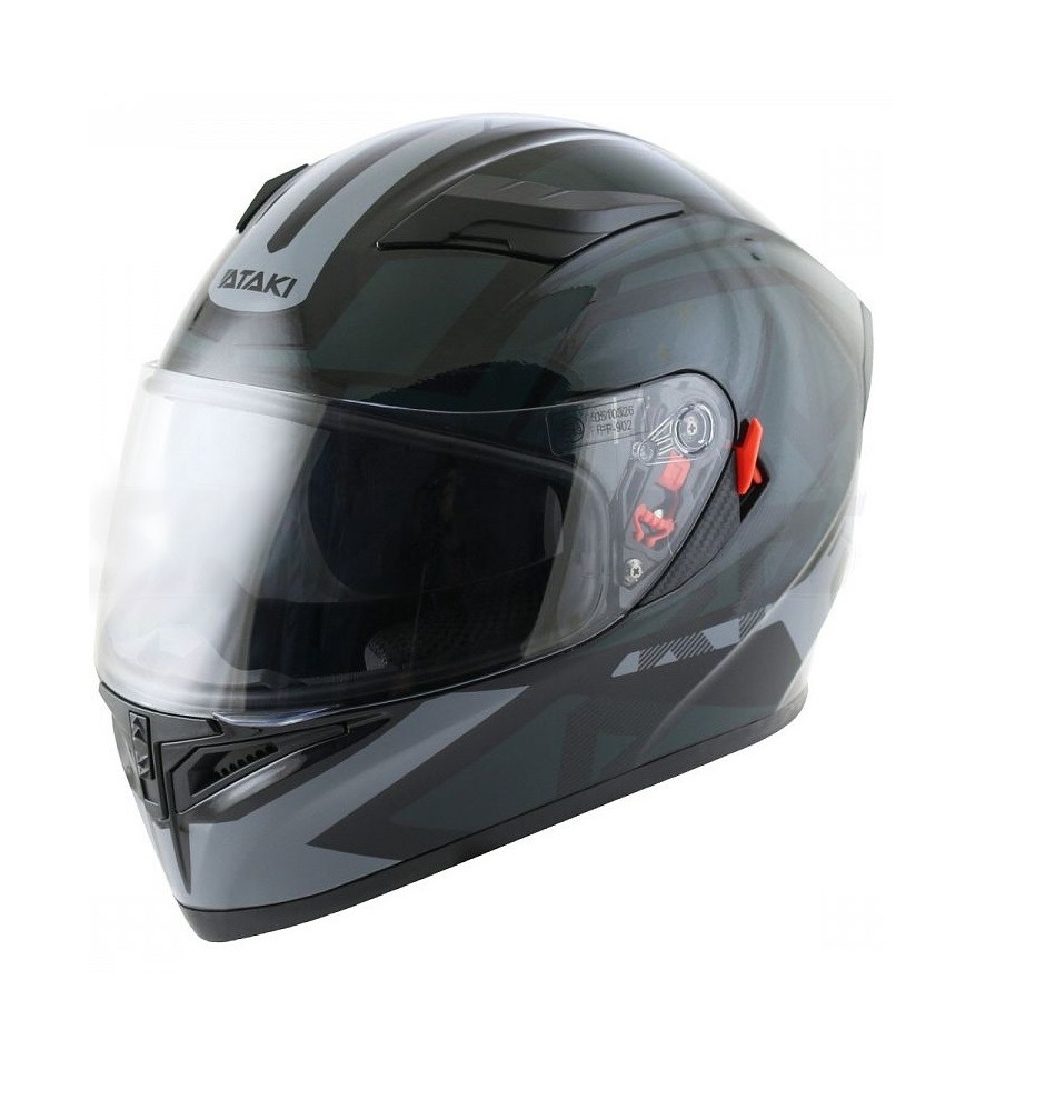 шлем (интеграл) ataki jk316 route (черный/серый глянцевый м 825-6826)