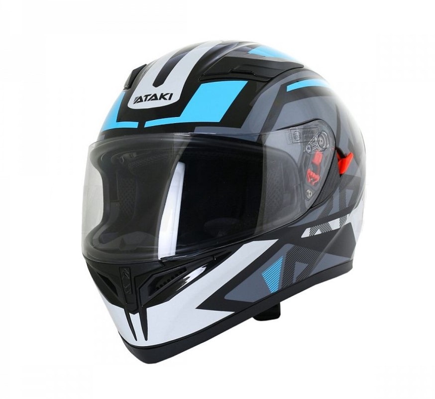 шлем 316 jk ataki  route серый/голубой глянцевый xl