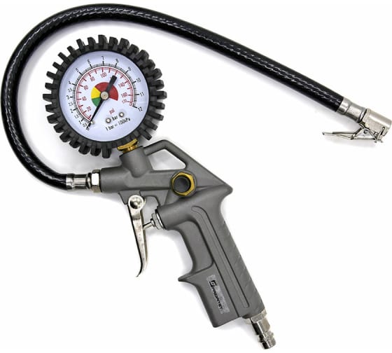 пистолет для подкачки колес с манометром prioritet па-1