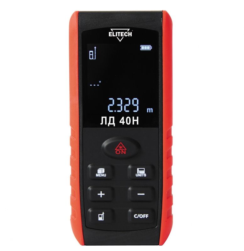 дальномер лазерный elitech лд 40н e0301.001.00 191967