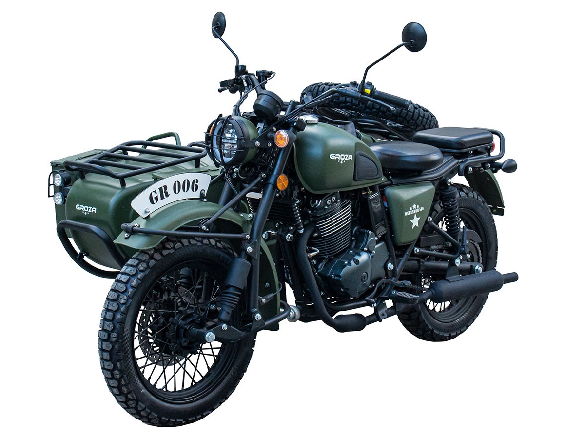 мотоцикл с коляской groza defender 500 efi (2023)