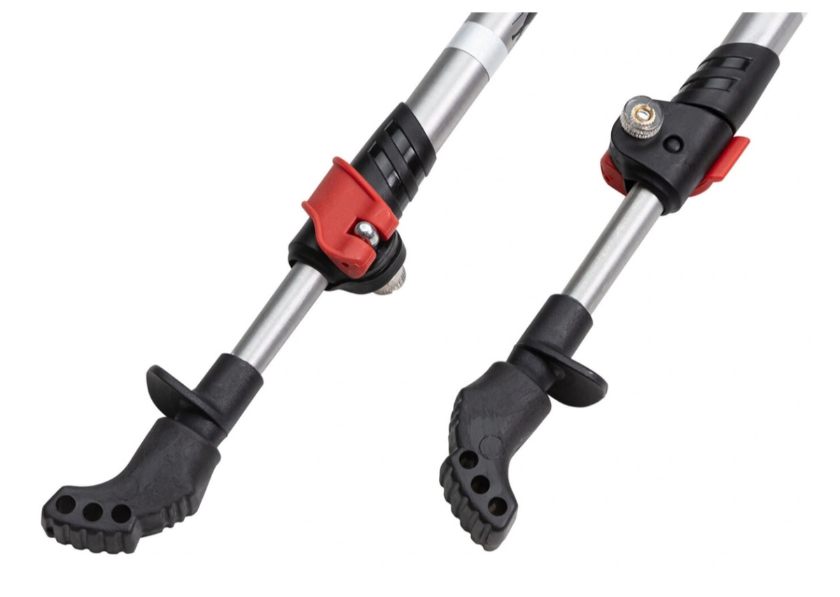 палки телескопические алюминиевые stc walker red р.100-135см