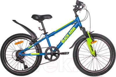 велосипед детский black aqua cross 1221 20"