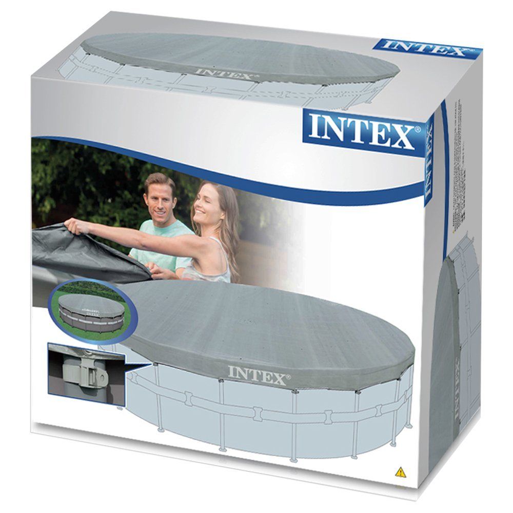 тент для каркасного бассейна 488 см intex 28040/57901