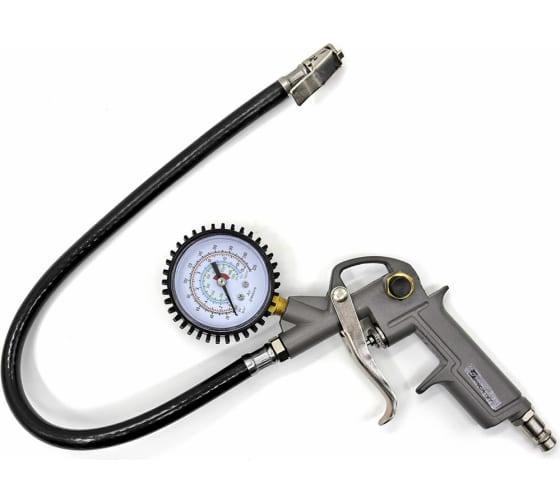 пистолет для подкачки колес с манометром prioritet па-3
