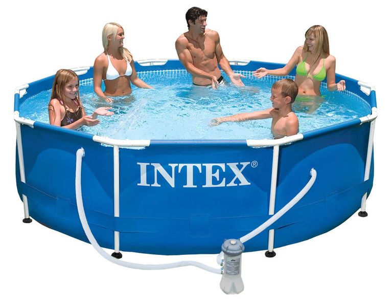 бассейн каркасный intex 76х305 см + насос/фильтр 28202