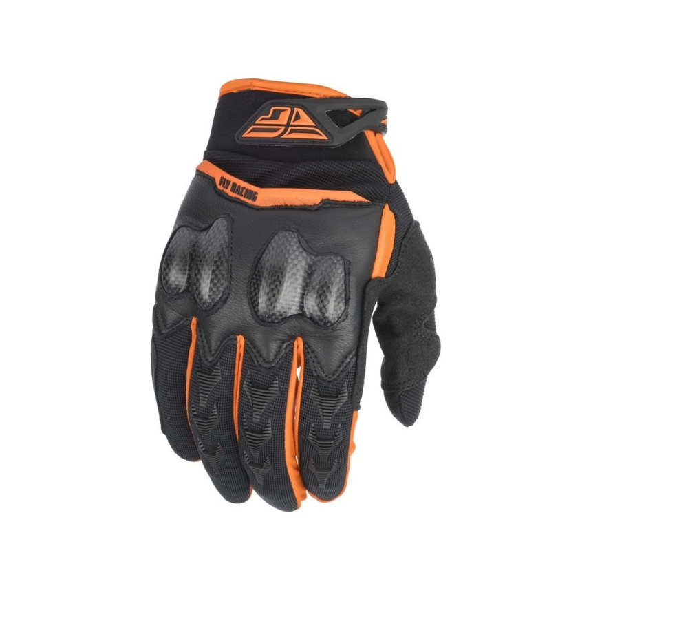 перчатки fly racing patrol xc оранжевые/черные