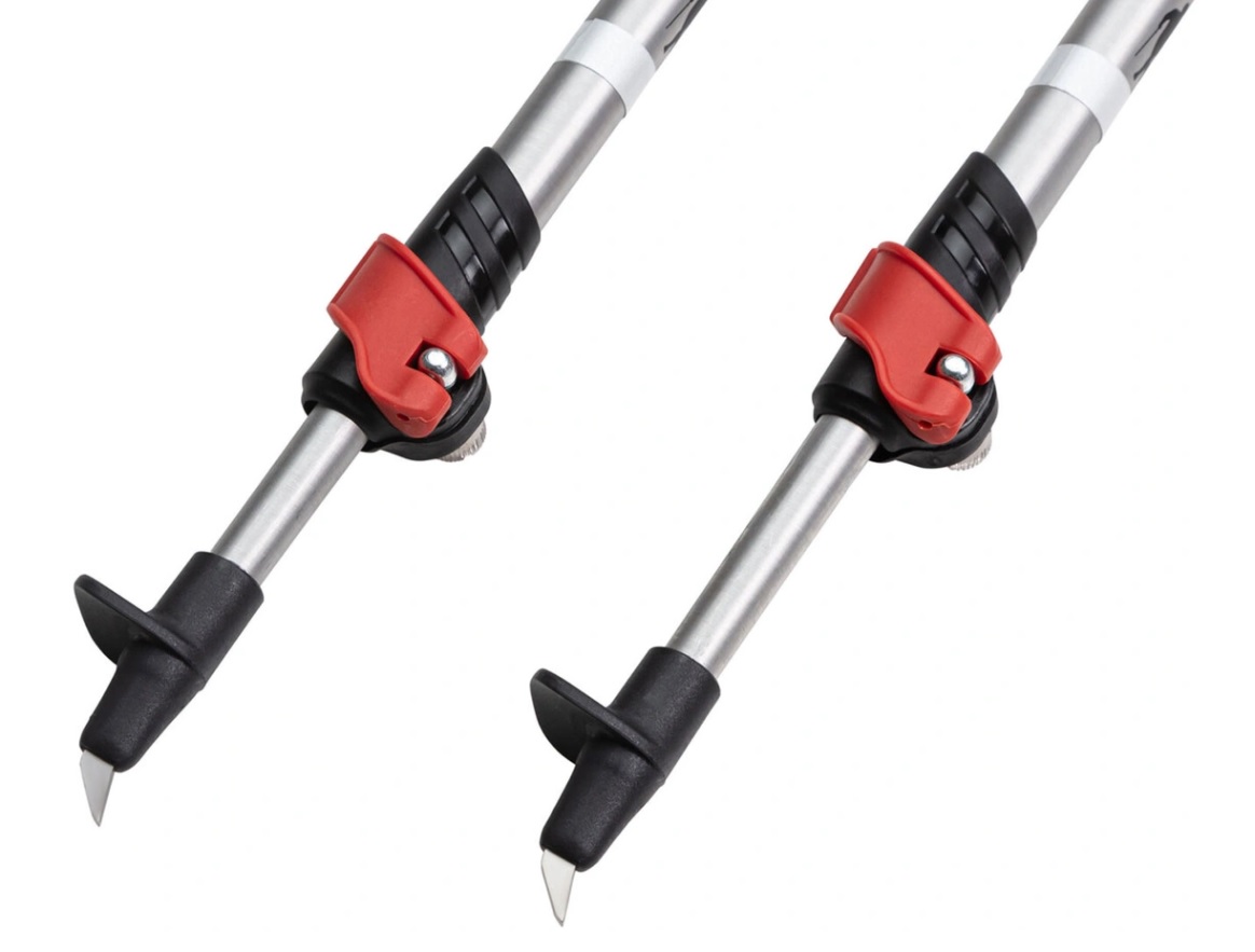 палки телескопические алюминиевые stc walker red р.100-135см
