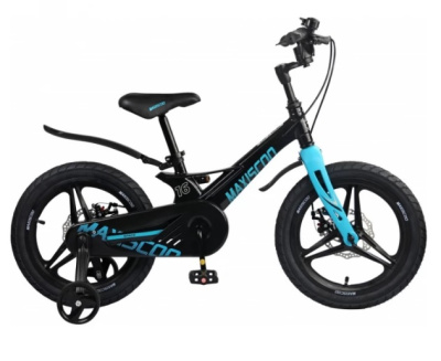 Велосипед Детский Maxiscoo Space Делюкс 16", Чёрный Аметист