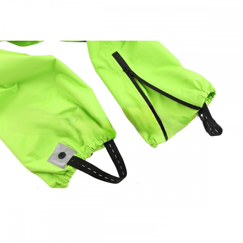 дождевик мембранный (куртка+брюки) ataki adventure hi-vis зеленый,xs
