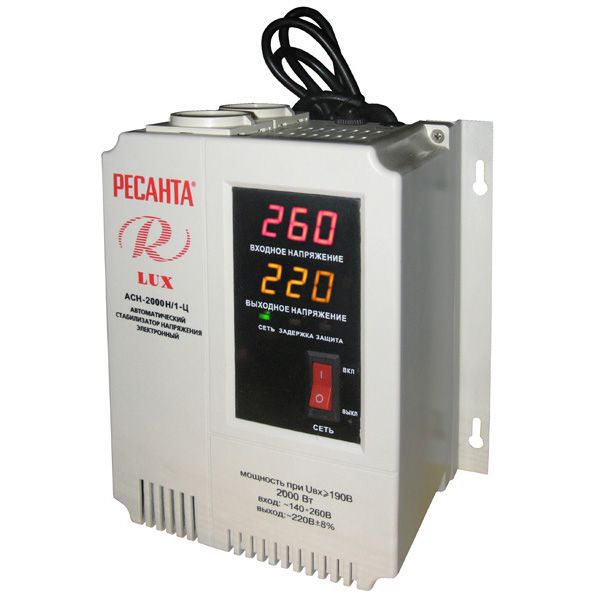 стабилизатор напряжения ресанта асн 2000 н/1-ц lux