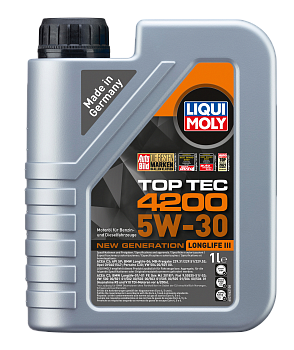 Масло моторное LiquiMoly НС-синт. Top Tec 4200 5W-30 New Generation SP C3 1л